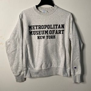 The MET x Champion Campus Sweatshirt – Gray – S